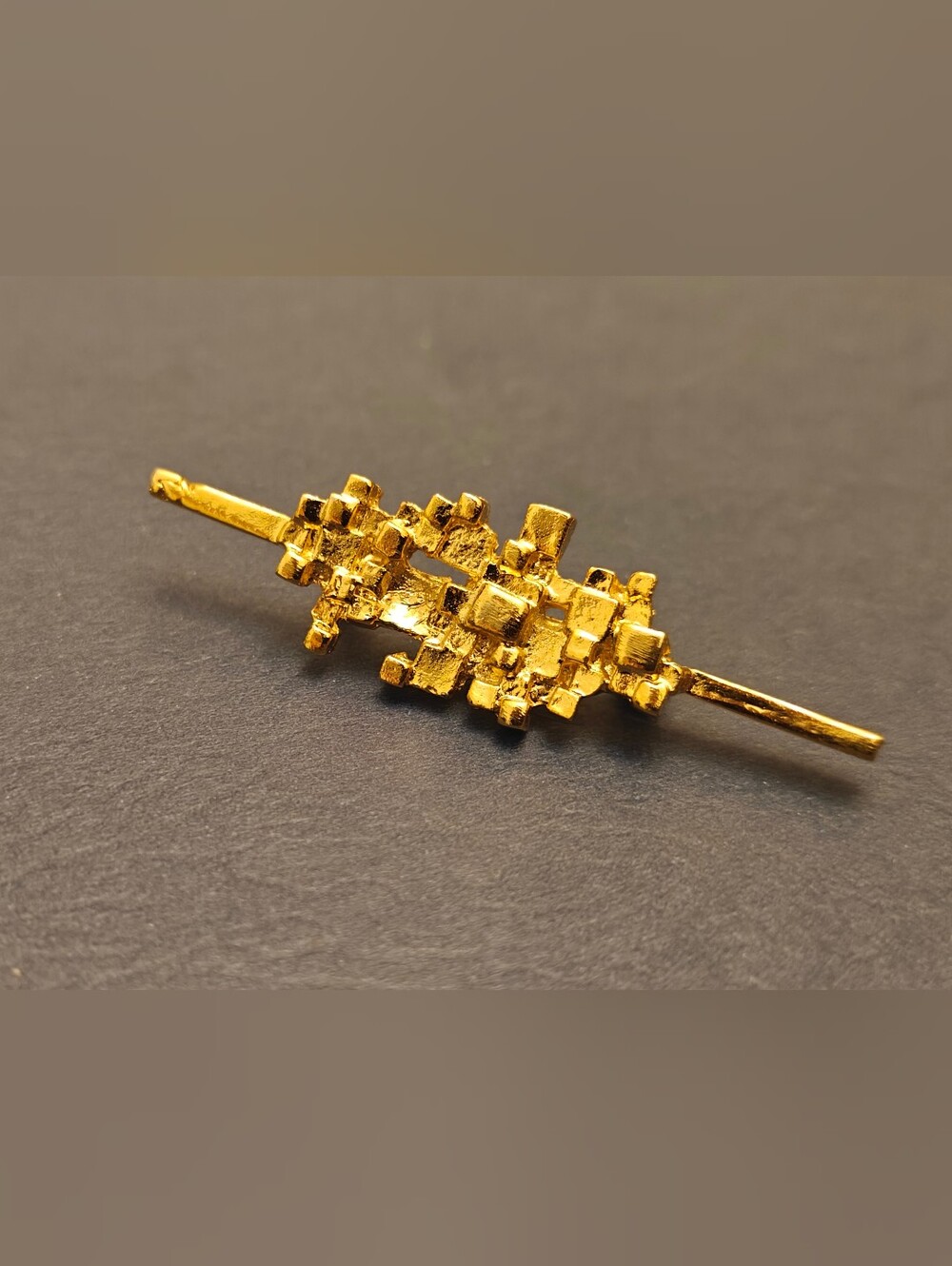 Vintage Modernist Brutalist Pin Brooch